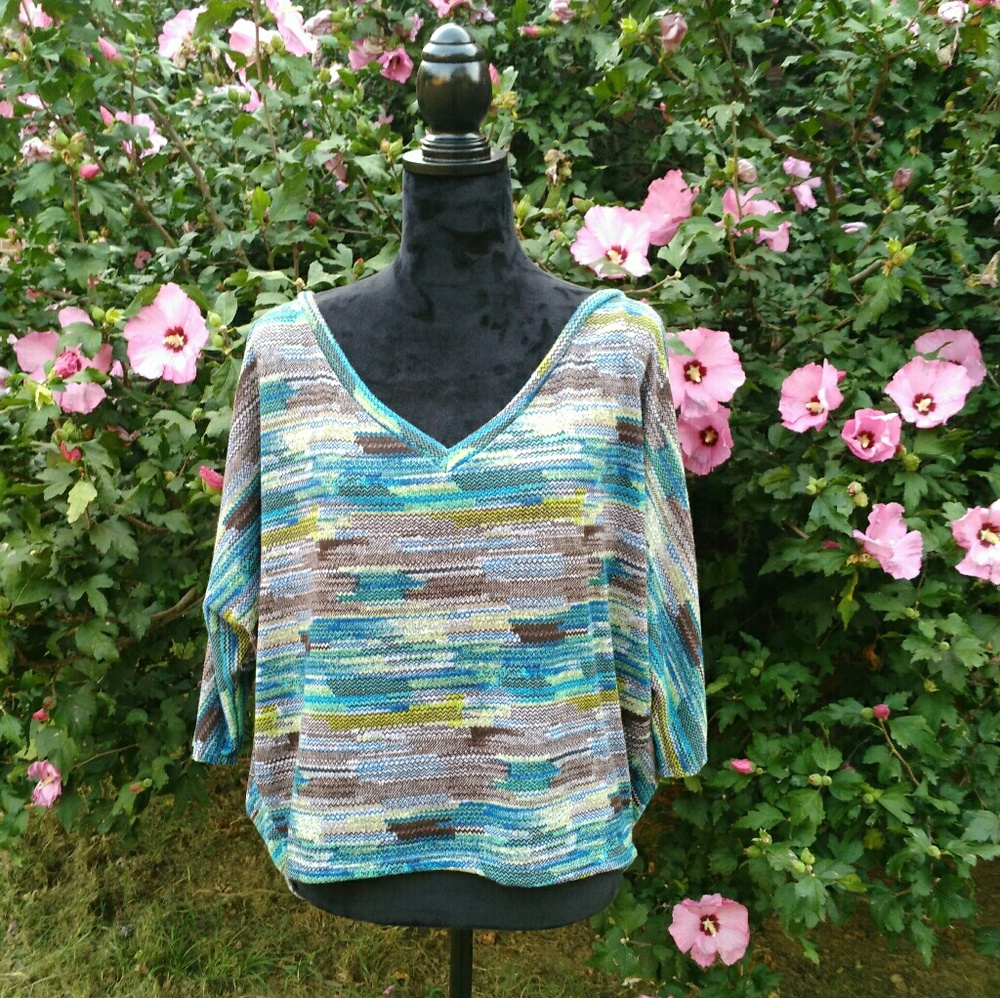 Young at Heart Multicolored Oversized Sweater S/M